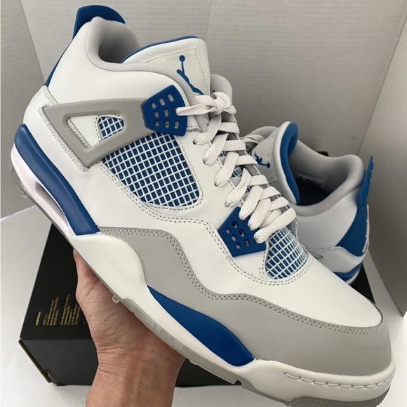Nike Jordan 4 Golf WhiteMilitary Blue Sz 16 Men CU9981 101